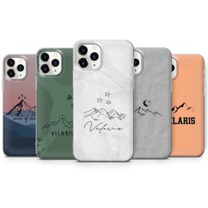 Funda Velaris The Night Court compatible con iPhone 13, 12 Pro, 11, XR, XS, 8+, 7, Samsung S10, S20, S21, A50, A51, Huawei P20, P30 Lite