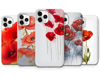 Poppy Flowers phone case cover for iphone, samsung, huawei