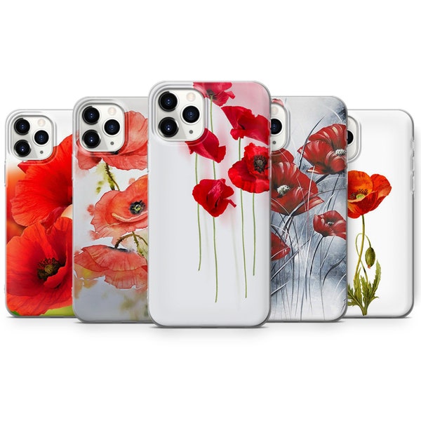 Poppy Flowers Handyhülle für iPhone, Samsung, Huawei