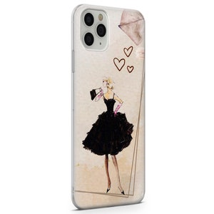 Fashion Style beautiful woman Phone Case Cover for iPhone 7, 8, XS, XR, 11, 12 Samsung S20 Lite, A40, A50, A51, Huawei P20, P30 Pro image 2