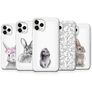 Rabbit Phone Case Cover Fit for Galaxy A51, S20, S10+,S10,M51, A12 Iph 5,6,7,8,Xr,11,12 Pro Max, 13, Mate 40
