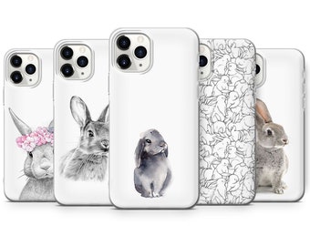 Rabbit Art Phone Case, Soft TPU Gel Cover
