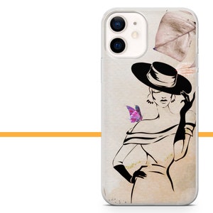 Fashion Style beautiful woman Phone Case Cover for iPhone 7, 8, XS, XR, 11, 12 Samsung S20 Lite, A40, A50, A51, Huawei P20, P30 Pro 3. Gel