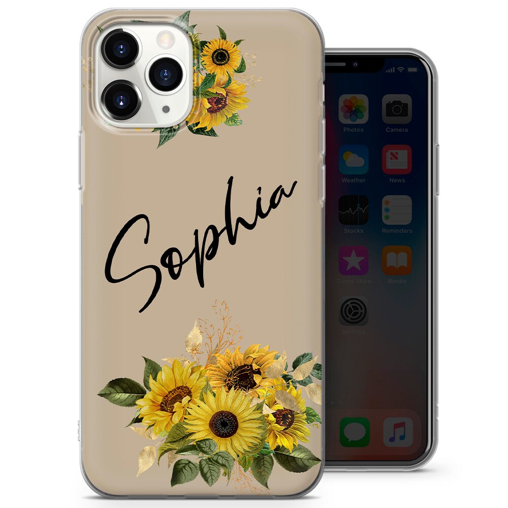 Personalised sunflower phone case cover Fits for Galaxy A51 Etsy