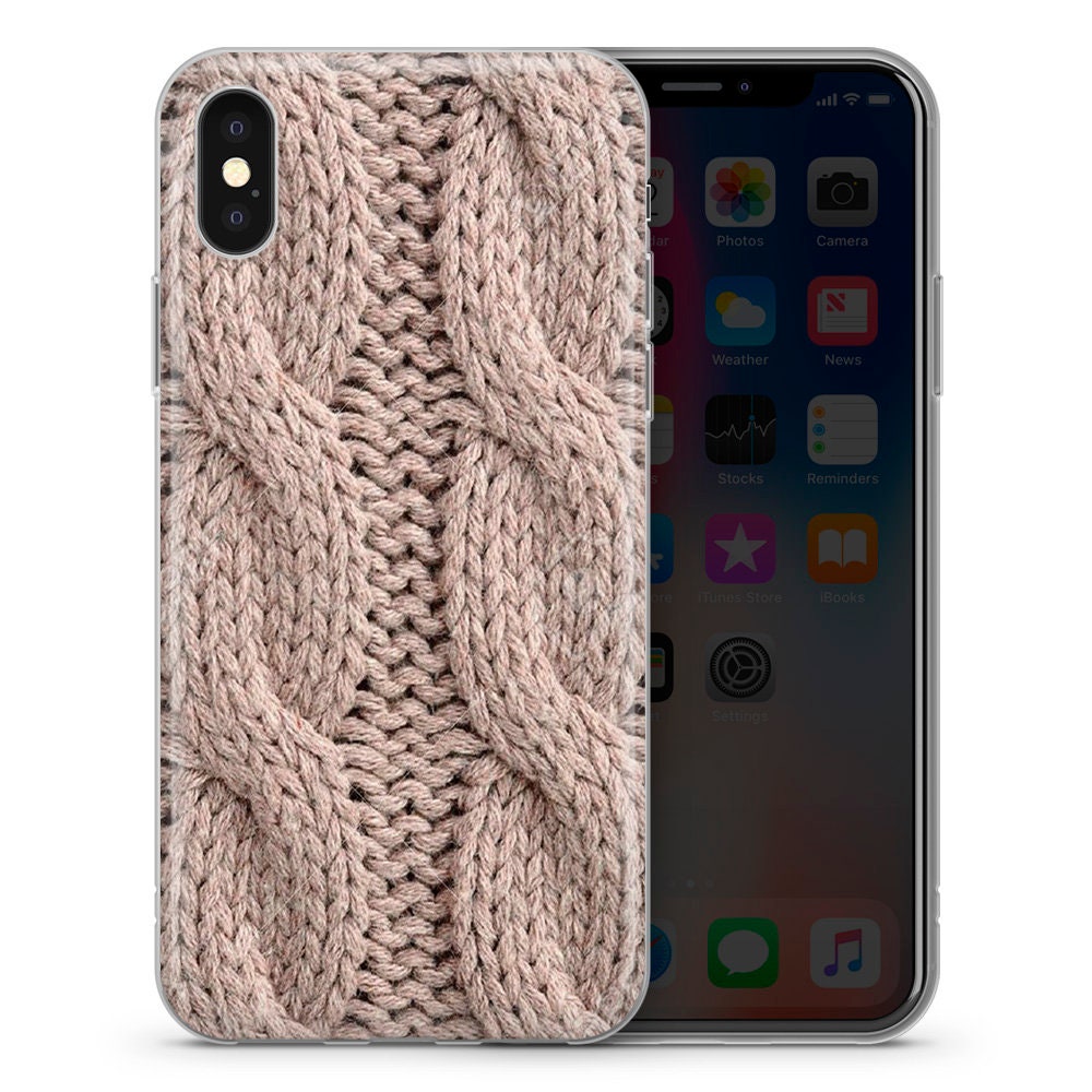 Knitted Texture, Knitting,handicrafts Phone Case Cover for
