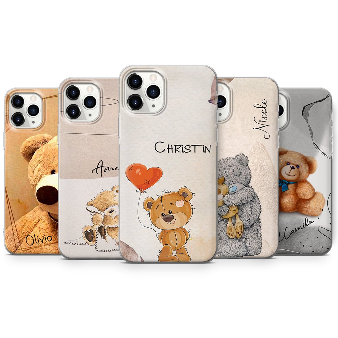 Bear Soft Toy Teddy Phone Case Fits Iph 6/6s 7/8/SE2020 Xr XS Etsy