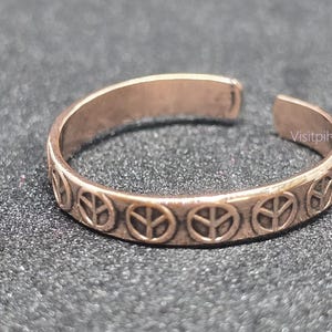 100% Pure Copper Therapy Ring, Solid Copper Adjustable ring, Pure Copper birtgday Gift for her, wedding gift, Copper Arthrits relief ring,
