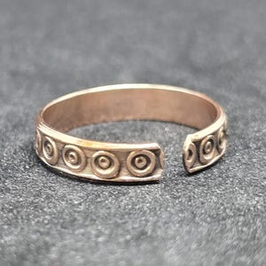 Dainty Copper Ring: Handmade Minimalist Adjustable Healing Ring