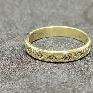 Handmade Pure Brass Stacking Rings: Bohemian Fidget Ring