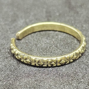 Handmade Brass Band Ring: Fidget Stacking Ring, Unisex Jewelry