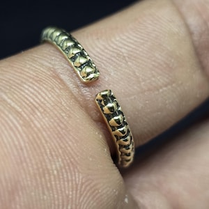 Handmade Brass Band Ring: Fidget Stacking Ring for Men & Women