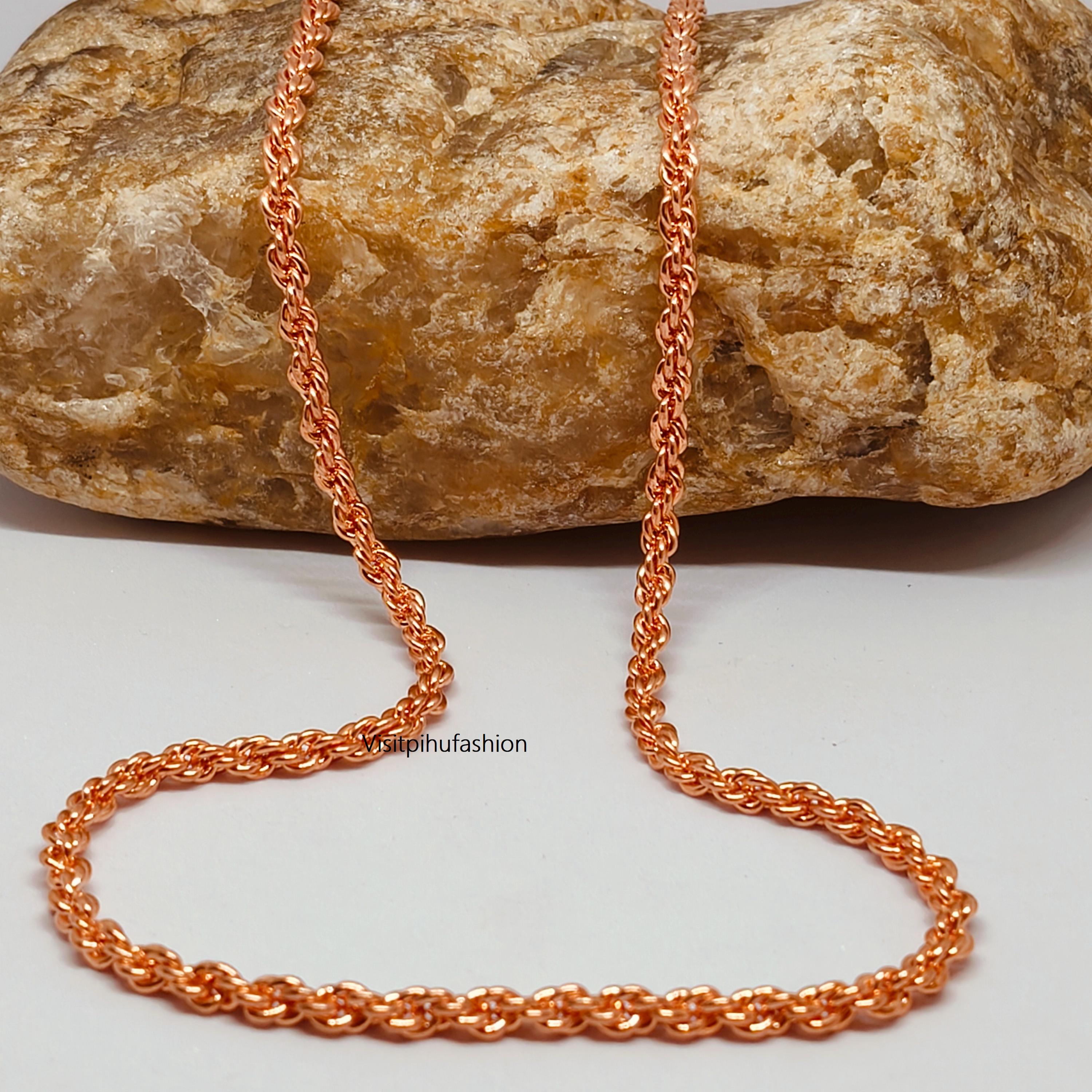 Thick Copper Rope Chain: Heavyweight Everyday Necklace - Etsy