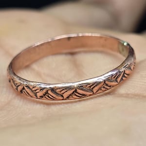 copper ring for arthritis ring, stackable Healing copper Adjustable Handmade ring, Arthrits relief band ring, Pain Relief Anniversary Gift,