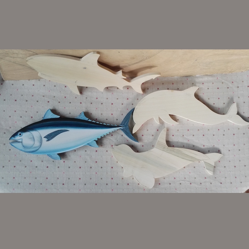Bluefin Tuna Fridge Wooden Fish Gifts Etsy