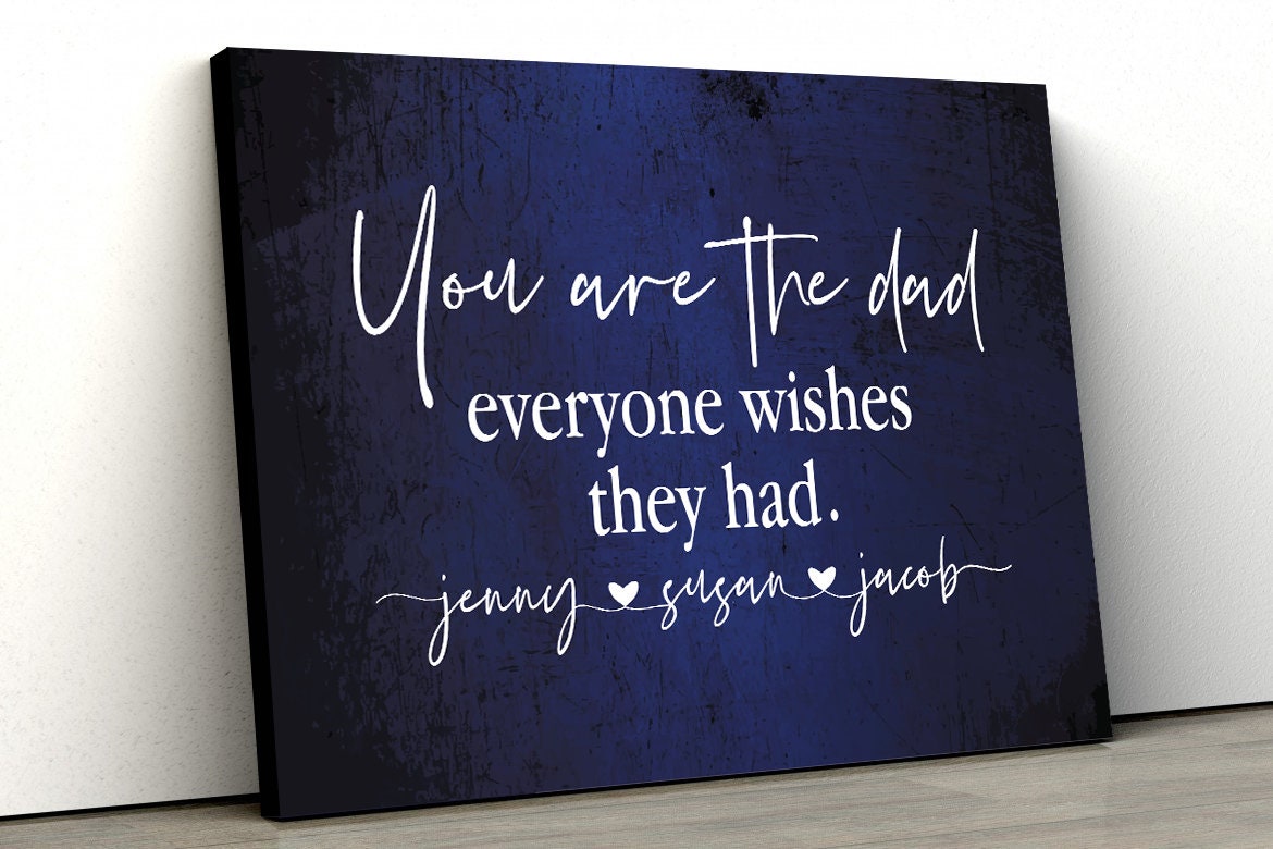 personalized canvas for father's day