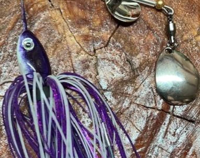 Mini-Dino 5/8oz – Glow in the Dark Spinnerbaits.