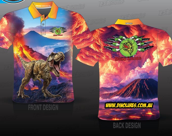 Dinolures - Childrens Short Sleeved Fishing Top