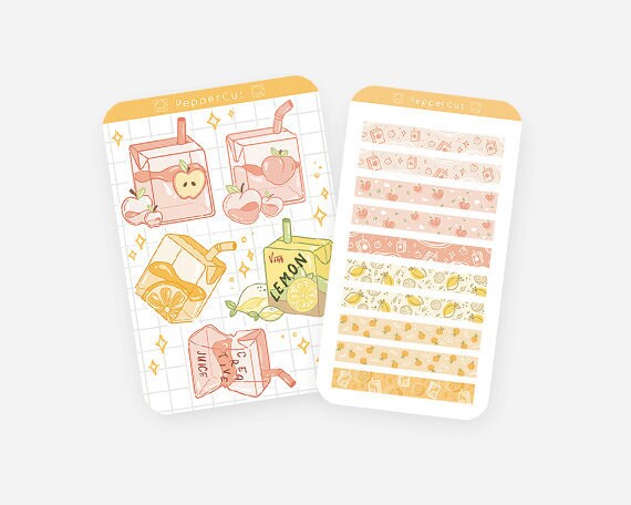 March Juice Box Sticker Sheets | Planner Stickers, Bullet Journaling,…