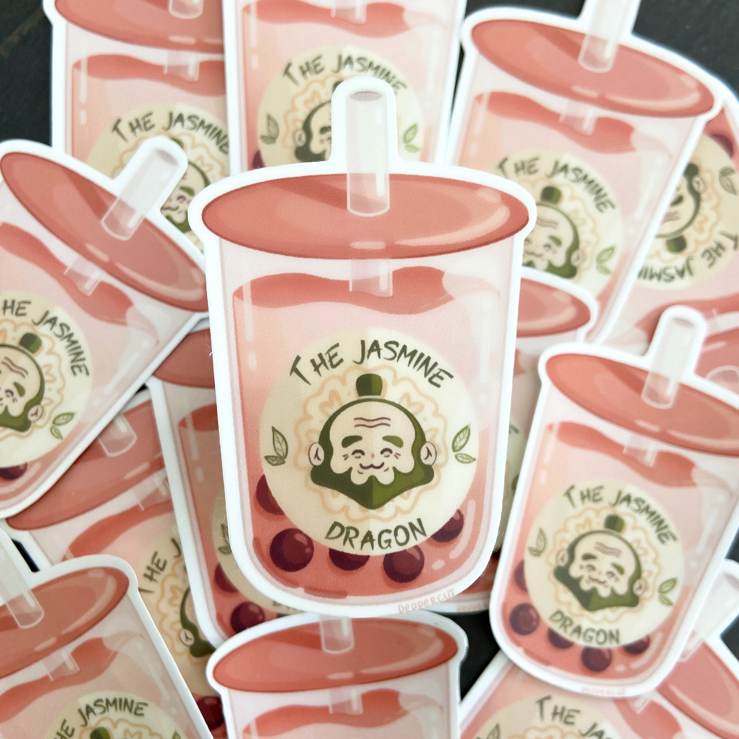 Jasmine Dragon Boba Tea Sticker