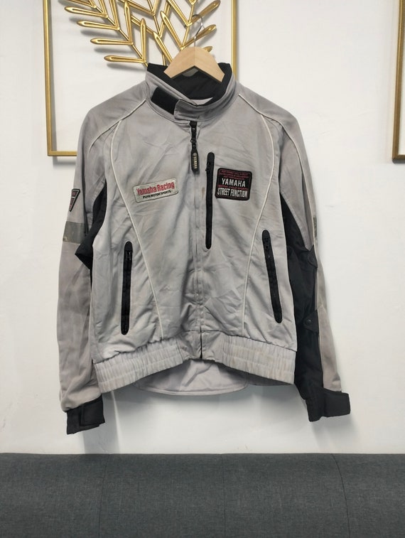 Vintage Yamaha Moto Jacket, Size XXL, Red White Black, Full