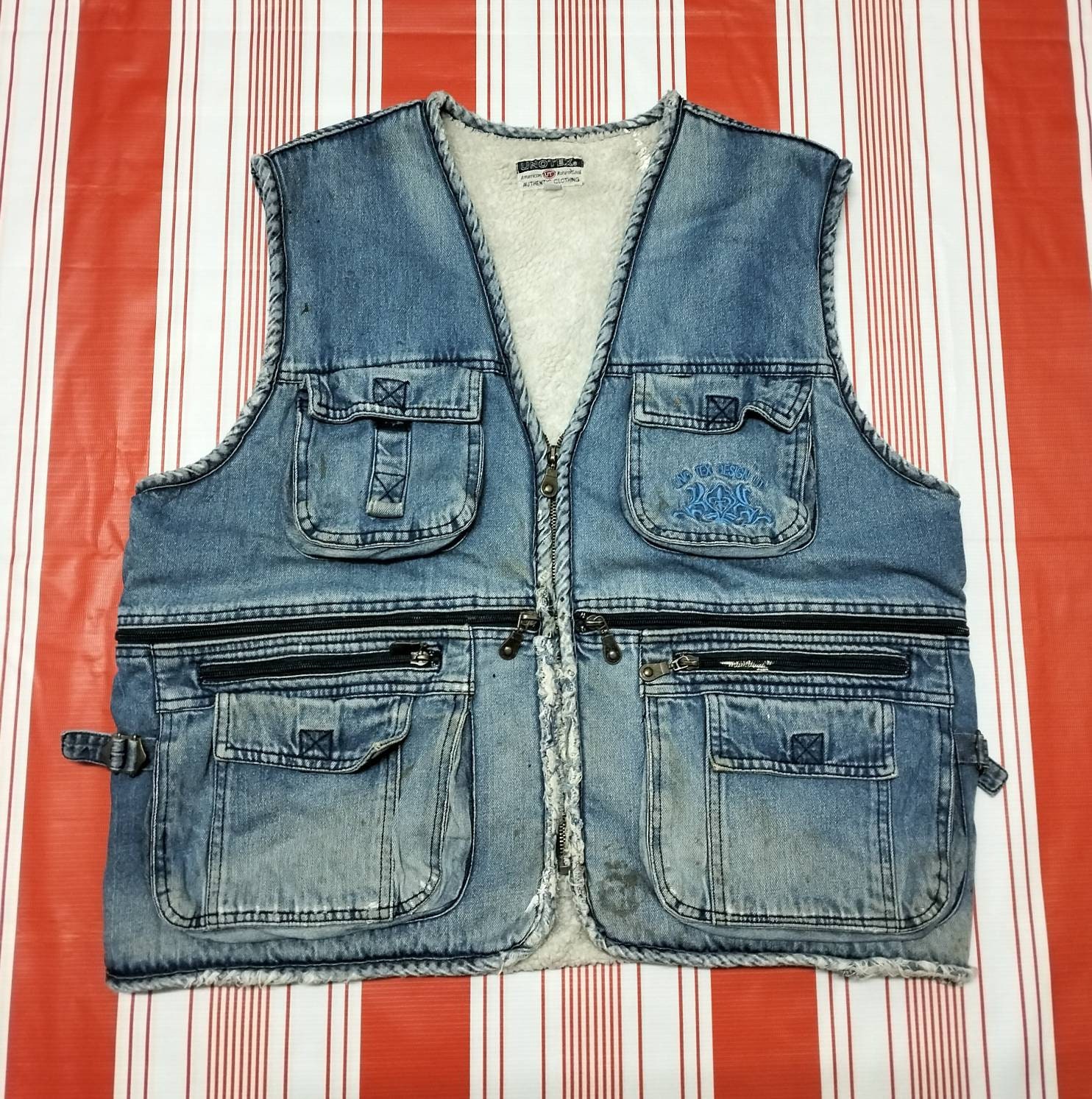 Vintage Japanese Brand Denim Vest Classic Denim Jacket Size   Etsy