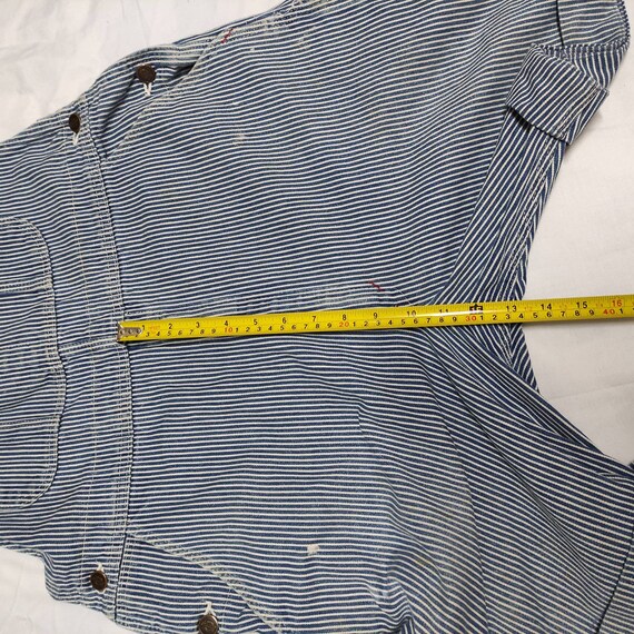 Vintage 80s Dickies Hickory Stripe Sanforized Den… - image 10