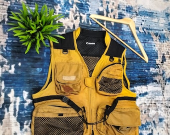 Vintage Canon Tactical Vest Jacket Canon Streetwear - Etsy