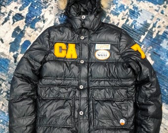 Vintage Ocean Pacific Fur surfing Puffer Jacket