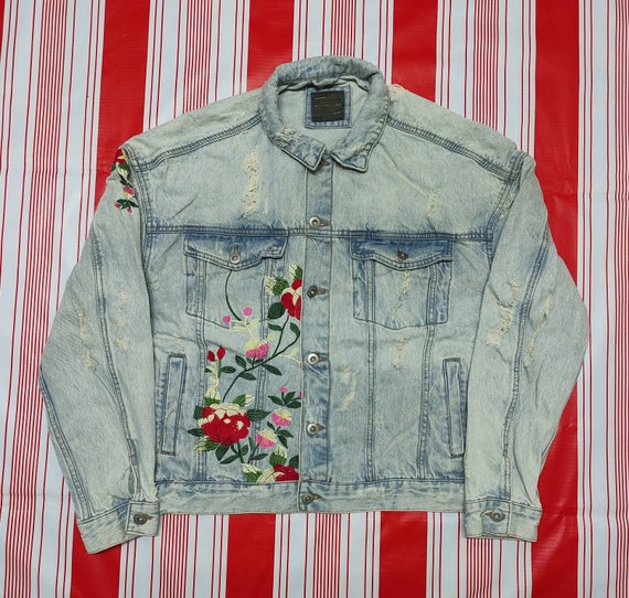 Zara jeans top jacket mens