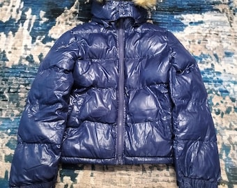 Vintage Ocean Pacific Fur surfing Puffer Jacket