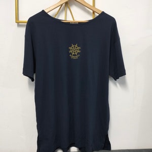 Vintage Burberrys Center Logo Shirt Burberrys Embroidery Logo Shirt