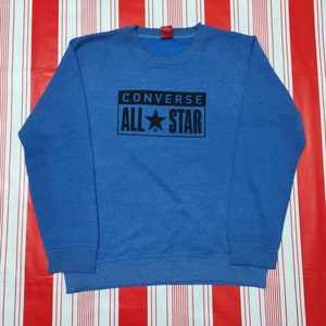 Vintage Converse All Star Big Logo Pullover Jumper sweatshirt size M