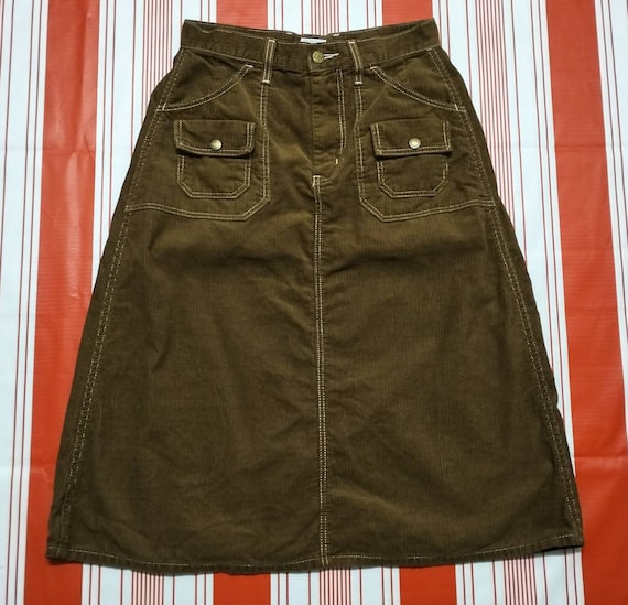 Corduroy skirt vintage cheap