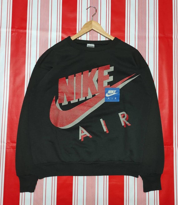 Contratado realeza carro Vintage Nike Air etiqueta gris Sudadera Pullover Jumper - Etsy España