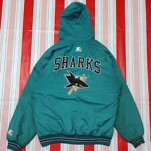 Vintage San Jose Sharks starter Jacket vintage Hockey League jacket sweater oversized