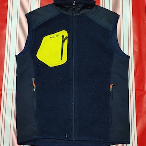 Vintage Ralph Lauren sleeveless Sweater zipper Ralph Lauren Jacket M size
