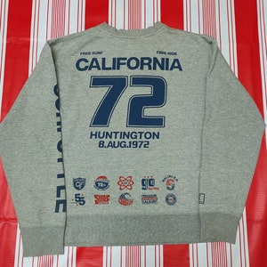 Vintage California 70er Jahre Surferpullover Pullover Sweatshirt