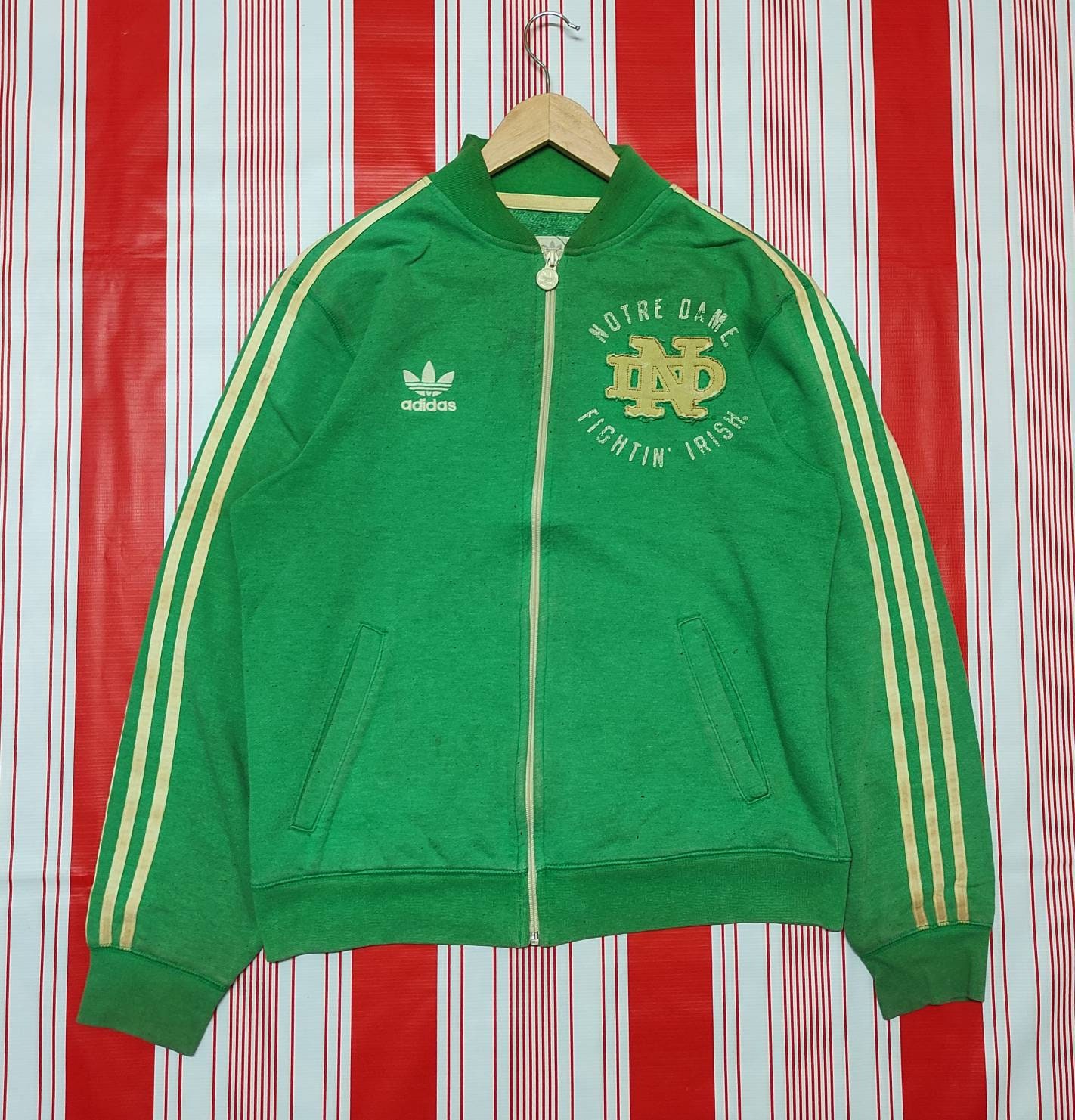Adidas notre dame track jacket cheap