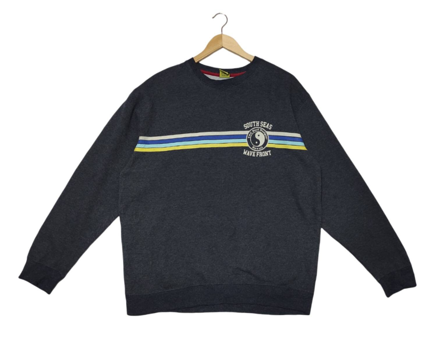 90s T＆C surf boards sweatshirt navy Vintage 90's T&C Surfboard Hawaii Sweatshirt Crewneck