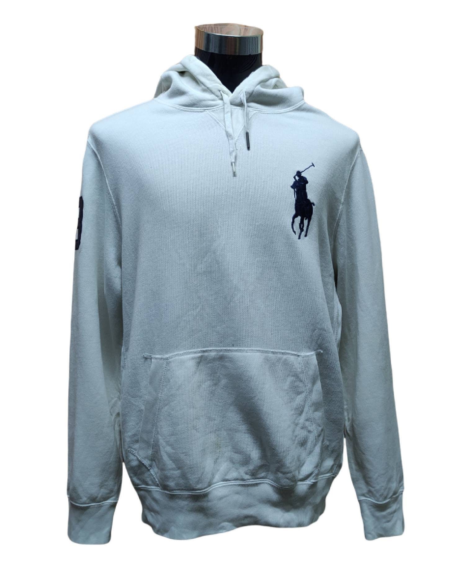パーカー・フーディ POLO RALPH LAUREN Logo Jersey Hooded Sweatshirt Gray MNPOTSH Polo Ralph Lauren Hoodie Sweater Pullover Jumpers Size LL