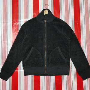 Vintage Gap Fleece sweater zipper up black colour