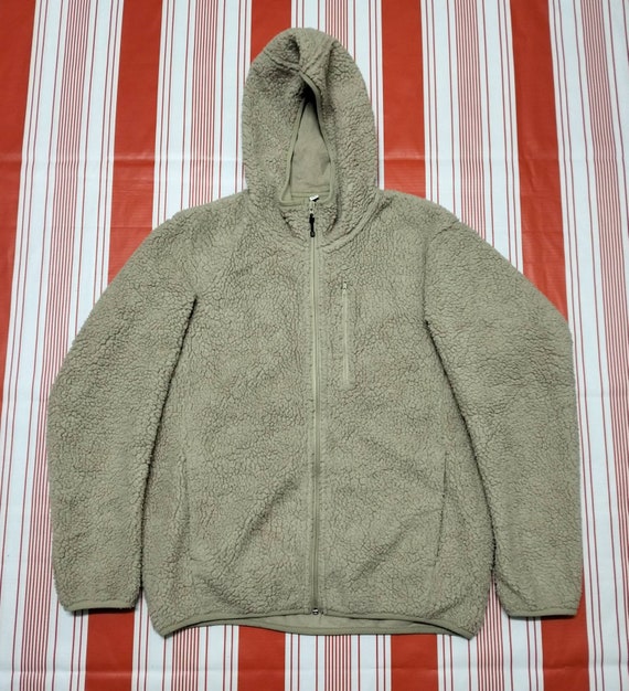 Vintage Japanese Brand Uniqlo Fleece Hoodie L Size 