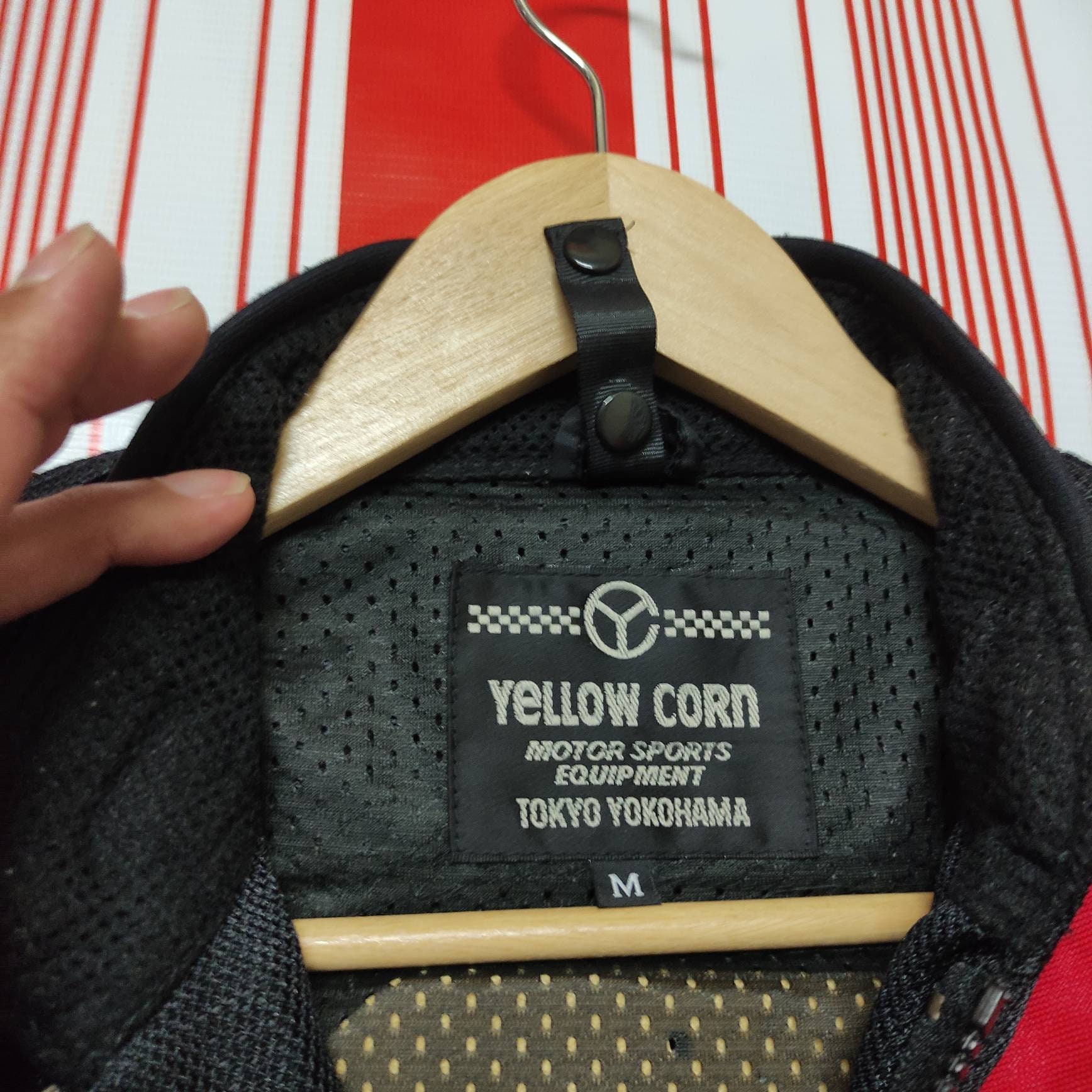 Vintage Yellow Corn Racing Jacket Motorsport Equipment Big