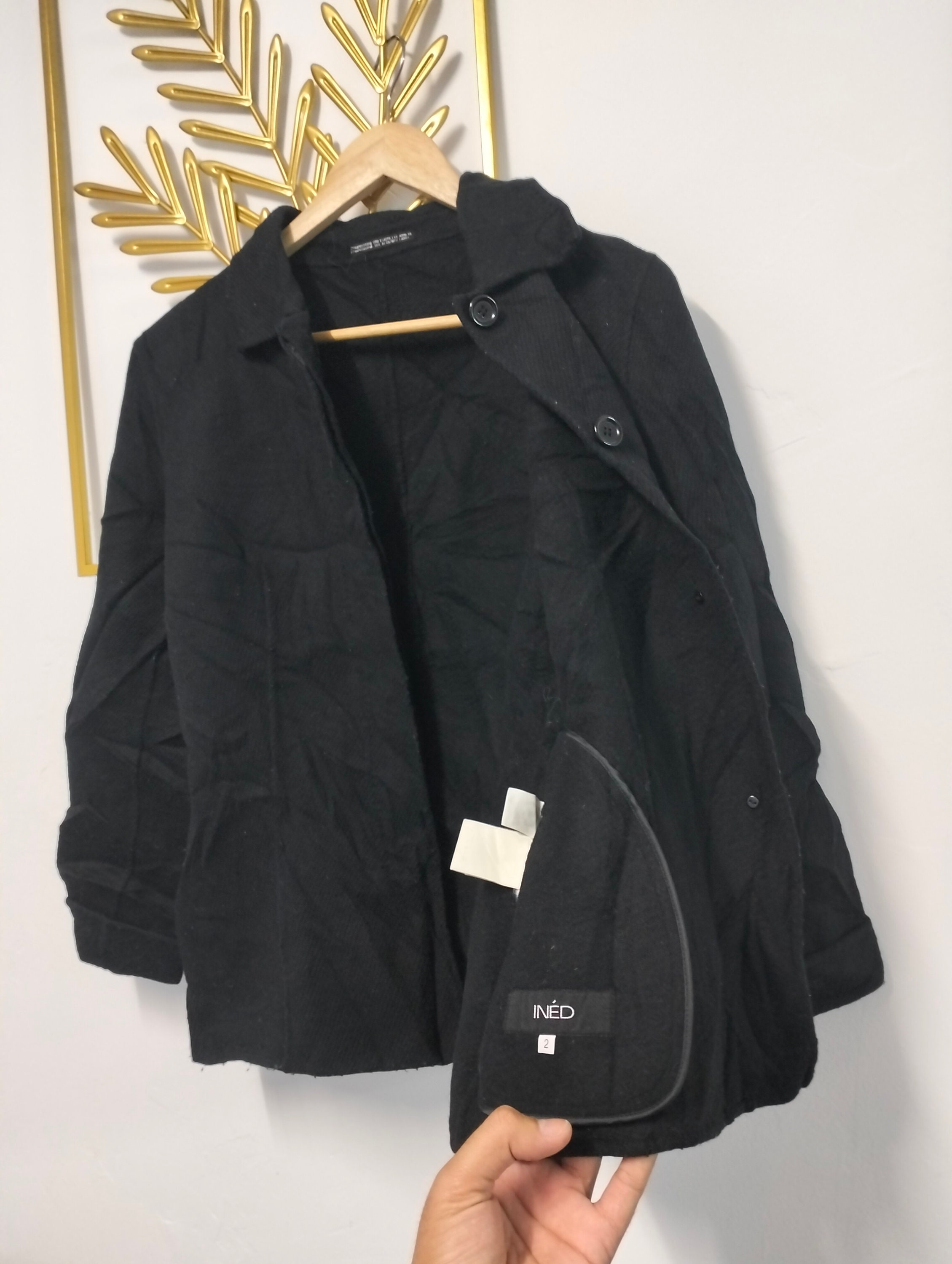 Yohji Yamamoto ined Wool coat  Jacket