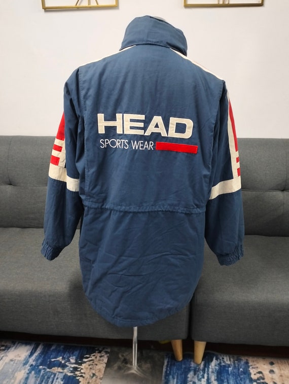 Vintage Head sportkleding Groot logo jas trui hoofd rits jas XL herenmaat Etsy Nederland