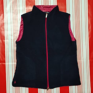 Vintage Polo ralph lauren Sleeveless sweater zipper women Size // fit S women //