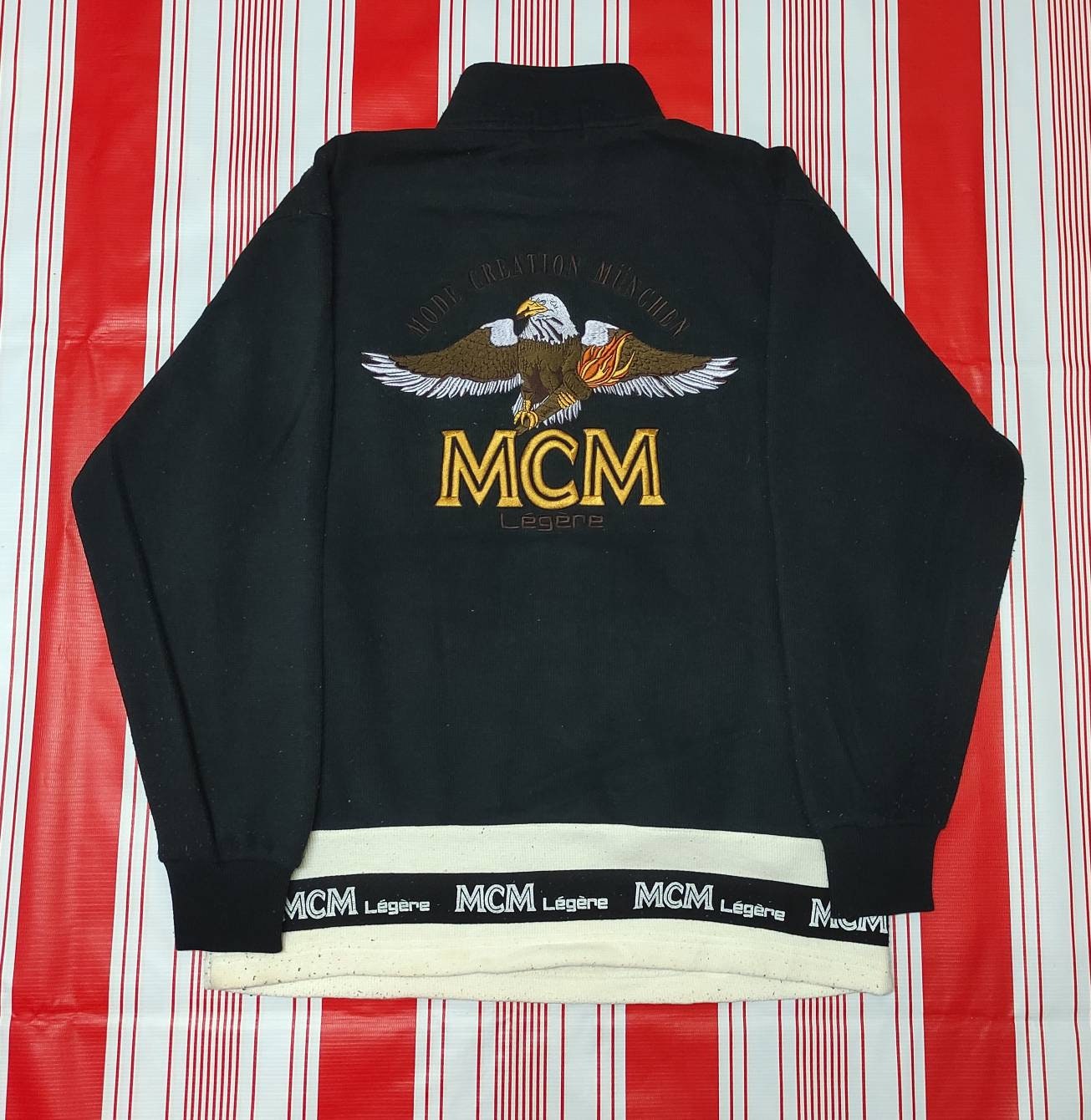 MCM Embroidered Logo Hoodie Sweatshirt - Medium - BRAND NEW WITH TAGS!