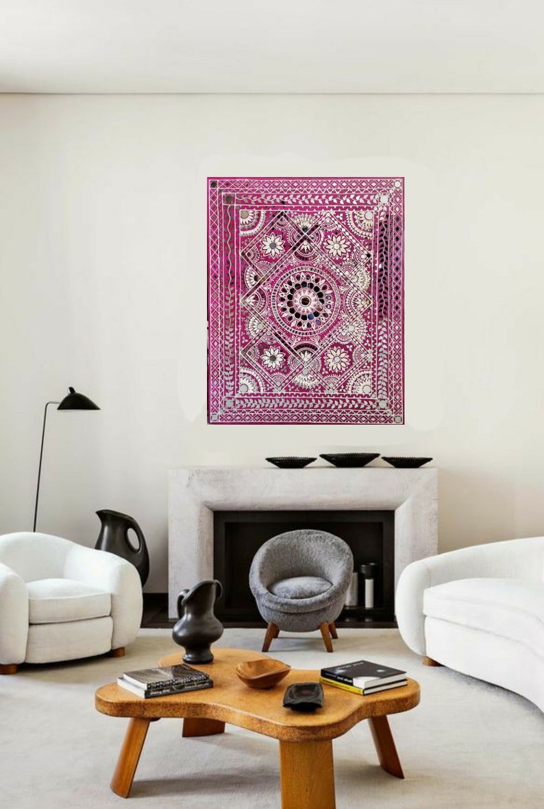 Lippan Art pink Home Decor Item Home and Living Etsy India