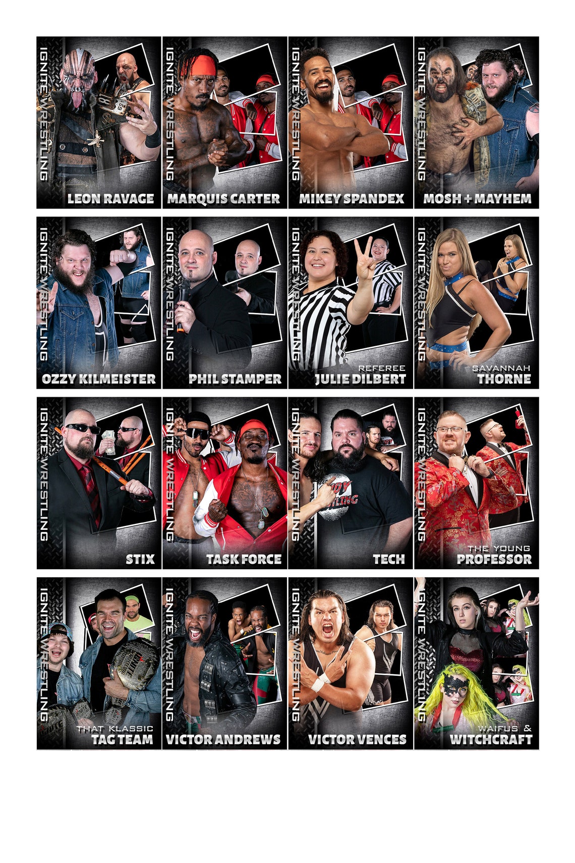 2021 IGNITE Wrestling Trading Cards Etsy