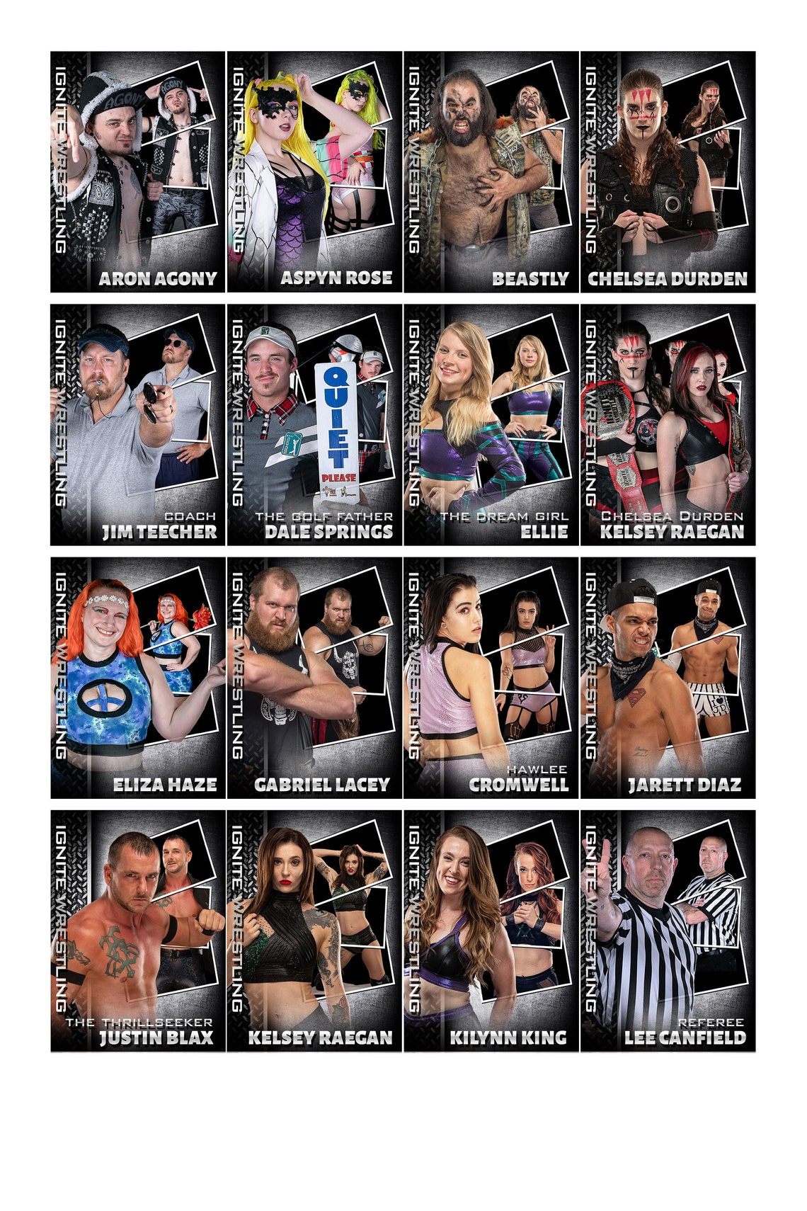 2021 IGNITE Wrestling Trading Cards Etsy